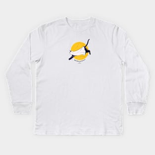 Ghost Cat Kids Long Sleeve T-Shirt